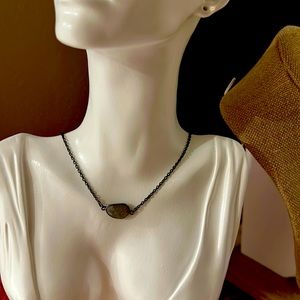 Labradorite stone choker necklace